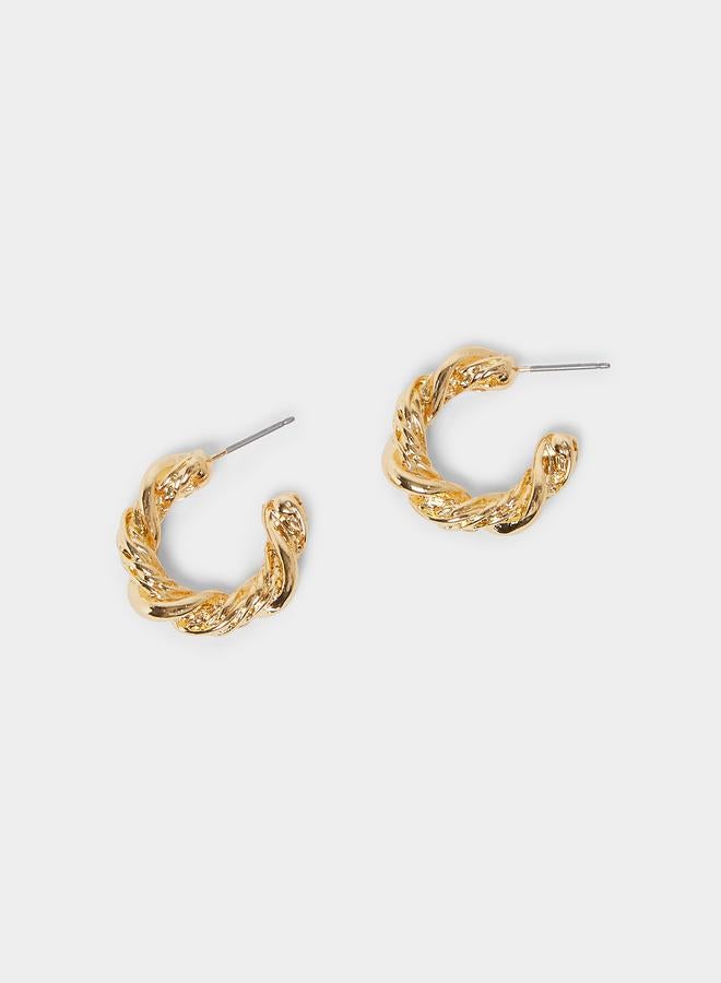 ستايلي أقراط حلقية ملتوية - Image 4